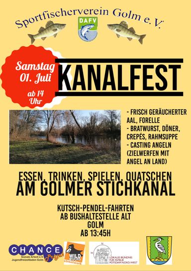 Flyer des Kanalfestes 2023